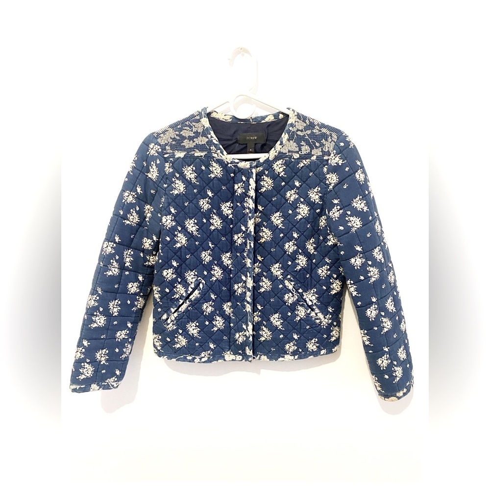 J crew quilted jacket